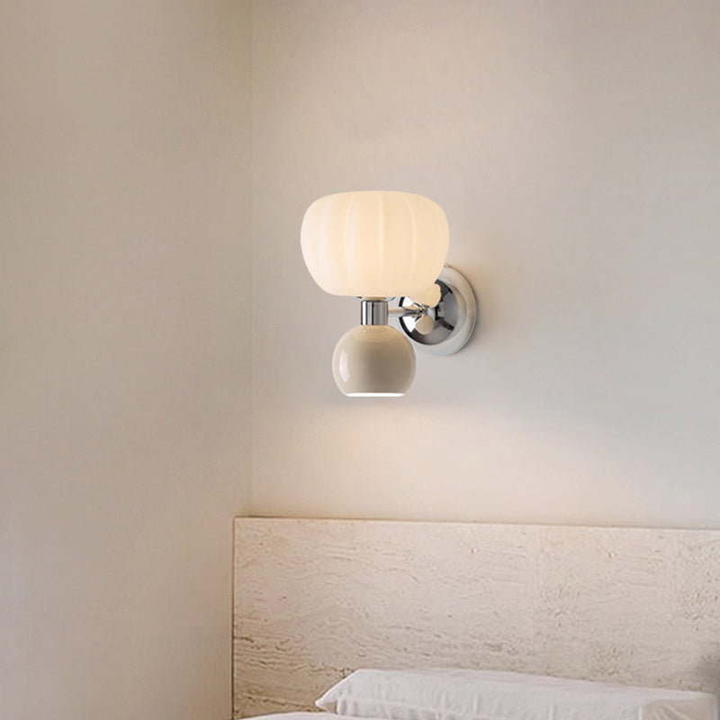 Contemporary Creative Oval Iron Plastic 2-Light Wall Sconce Lamp For Living Room