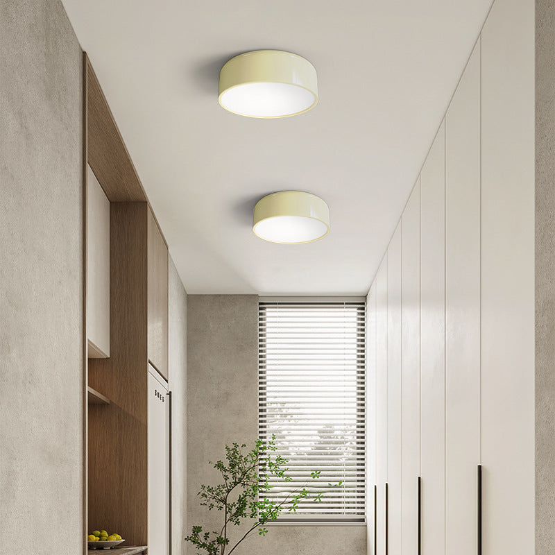 Contemporary Creative Round Iron Acrylic LED Flush Mount Ceiling Light For Living Room