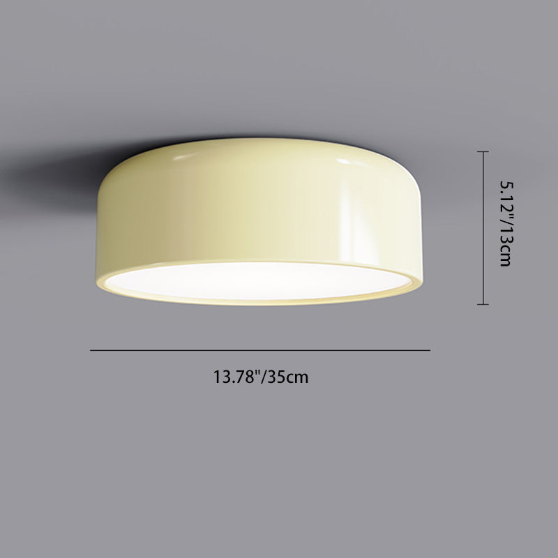 Contemporary Creative Round Iron Acrylic LED Flush Mount Ceiling Light For Living Room