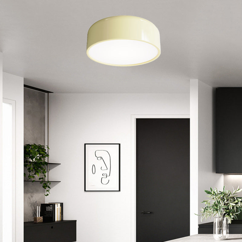 Contemporary Creative Round Iron Acrylic LED Flush Mount Ceiling Light For Living Room