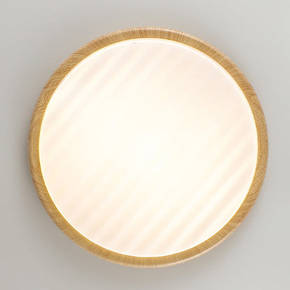 Contemporary Scandinavian Round Iron Acrylic LED Flush Mount Ceiling Light For Living Room