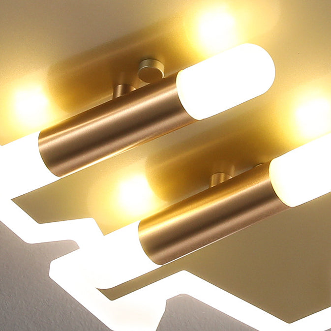 Contemporary Creative Plane Aluminum Iron Acrylic LED Kids Flush Mount Ceiling Light For Living Room