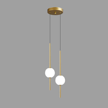 Modern Minimalist Column Iron Aluminum Acrylic LED Pendant Light For Living Room