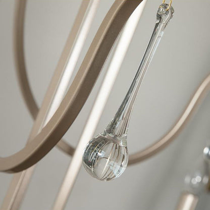 Traditional French Candlestick Iron Crystal 6/9-Light Chandeliers For Living Room