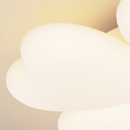 Contemporary Creative Heart Iron Plastic LED Semi-Flush Mount Ceiling Light For Bedroom