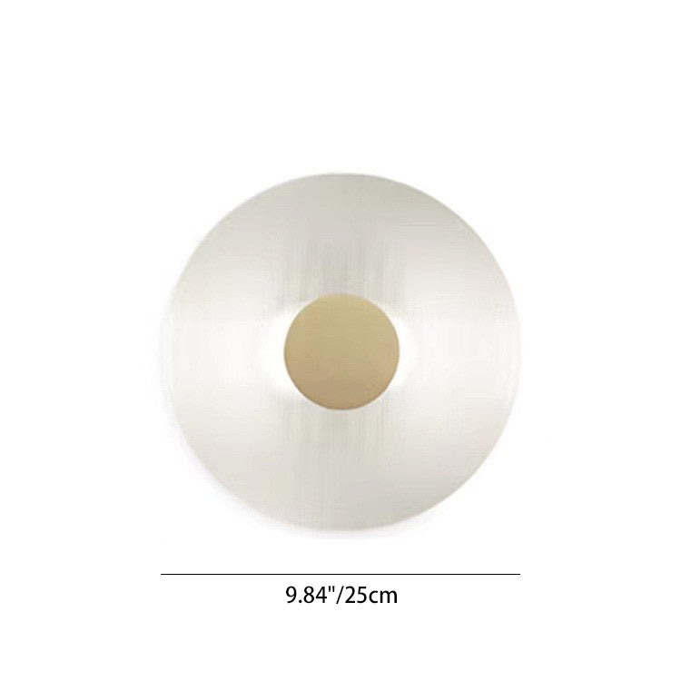 Contemporary Nordic Round Iron Glass LED Wall Sconce Lamp For Living Room