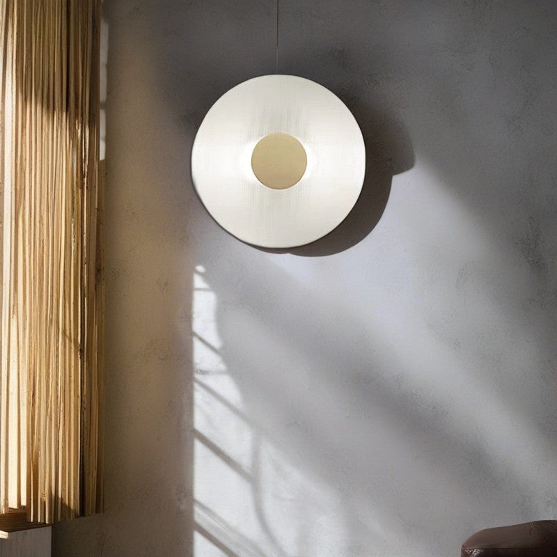 Contemporary Nordic Round Iron Glass LED Wall Sconce Lamp For Living Room