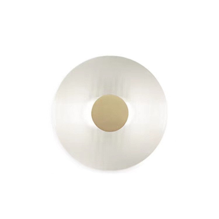 Contemporary Nordic Round Iron Glass LED Wall Sconce Lamp For Living Room