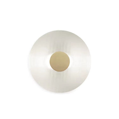 Contemporary Nordic Round Iron Glass LED Wall Sconce Lamp For Living Room