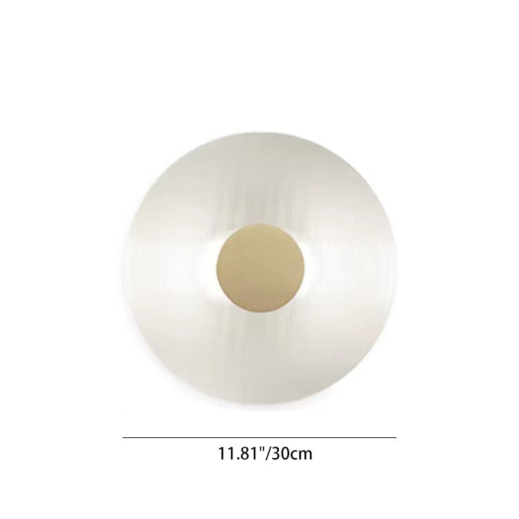 Contemporary Nordic Round Iron Glass LED Wall Sconce Lamp For Living Room