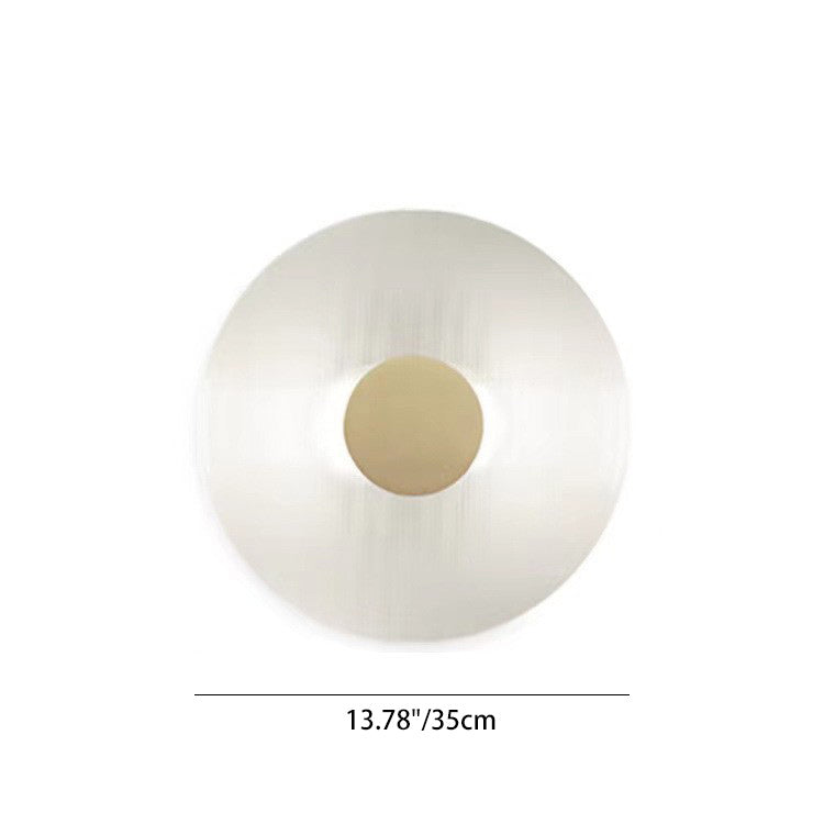 Contemporary Nordic Round Iron Glass LED Wall Sconce Lamp For Living Room