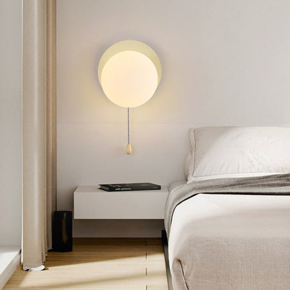 Contemporary Scandinavian Globe Iron Glass 1-Light Wall Sconce Lamp For Living Room