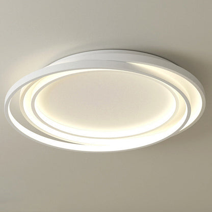 Modern Minimalist Round Iron Plastic LED Flush Mount Ceiling Light For Living Room