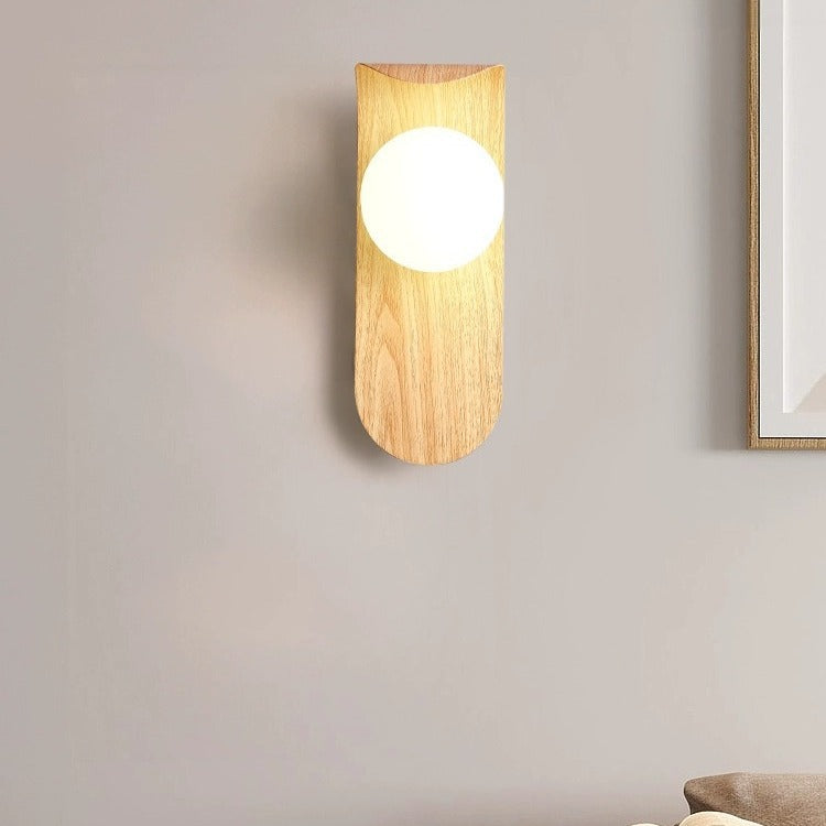Contemporary Nordic Globe Iron Glass 1-Light Wall Sconce Lamp For Living Room