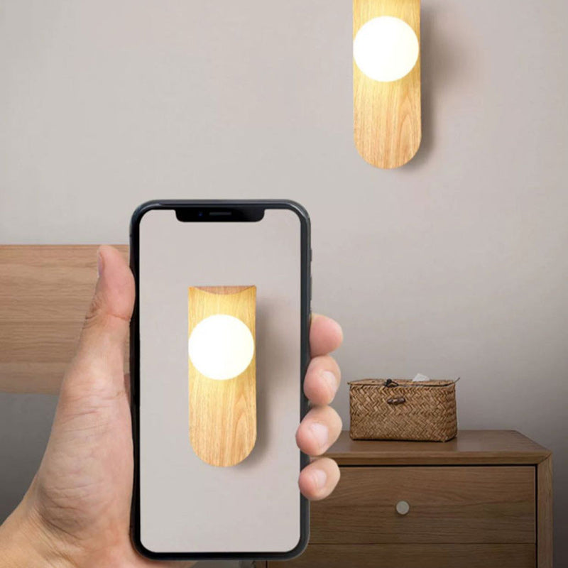 Contemporary Nordic Globe Iron Glass 1-Light Wall Sconce Lamp For Living Room