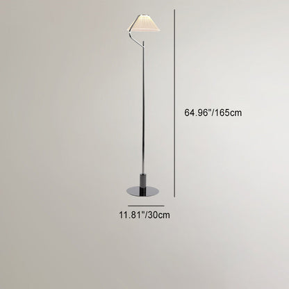Contemporary Luxury Round Iron Acrylic LED Standing Floor Lamp For Living Room