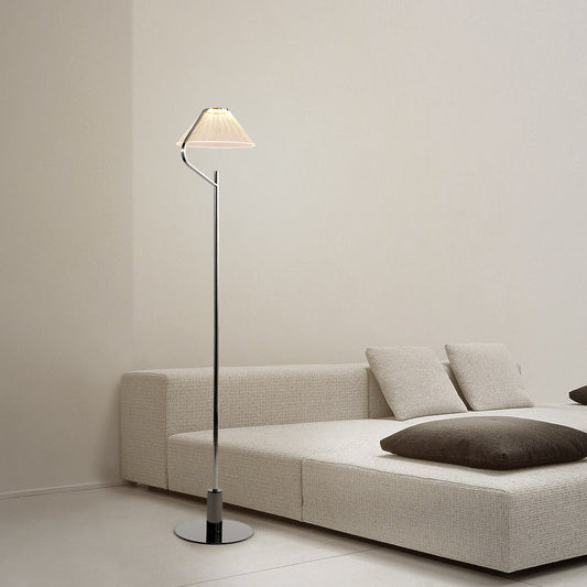 Contemporary Luxury Round Iron Acrylic LED Standing Floor Lamp For Living Room