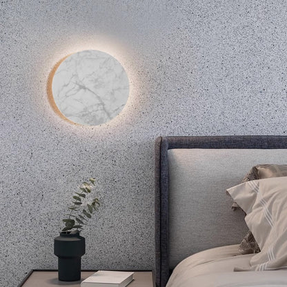 Contemporary Creative Rock Board Round Glacier Acrylic LED Wall Sconce Lamp For Living Room