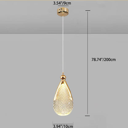Modern Minimalist Round Base Iron Acrylic LED Pendant Light For Living Room