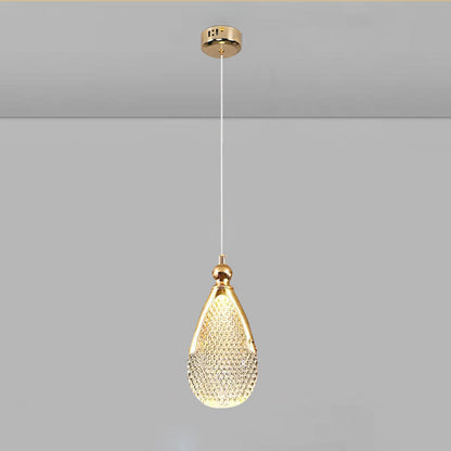 Modern Minimalist Round Base Iron Acrylic LED Pendant Light For Living Room