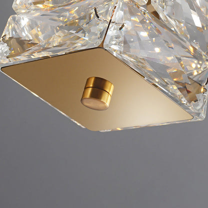 Modern Luxury Spiral Stainless Steel Crystal Cylinder LED Pendant Light For Bedroom