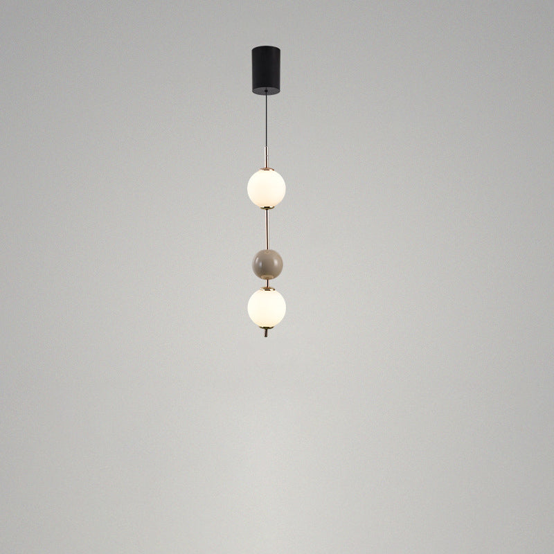 Modern Minimalist Iron Adjustable Wire Colorful Round Ball LED Pendant Light For Bedroom