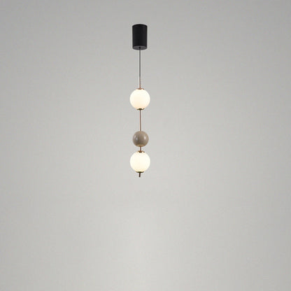 Modern Minimalist Iron Adjustable Wire Colorful Round Ball LED Pendant Light For Bedroom