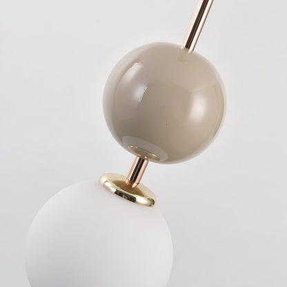 Modern Minimalist Iron Adjustable Wire Colorful Round Ball LED Pendant Light For Bedroom