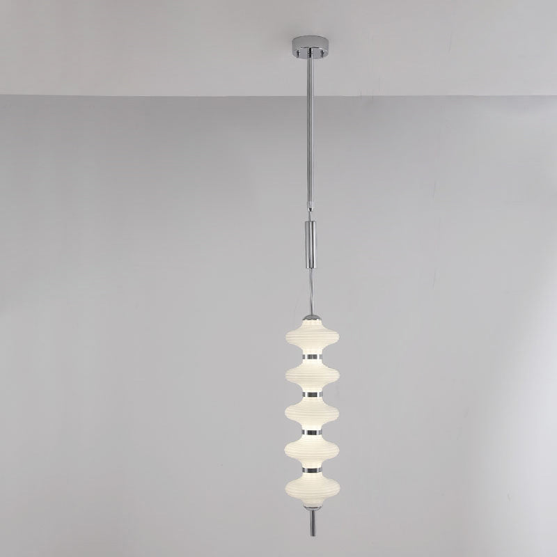 Contemporary Creative Gourd Hardware Glass LED Pendant Light For Living Room