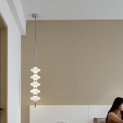 Contemporary Creative Gourd Hardware Glass LED Pendant Light For Living Room