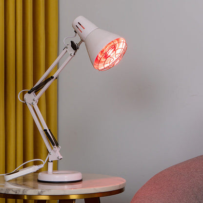 Modern Minimalist Infrared Long Arm Iron 1-Light Table Lamp For Beside