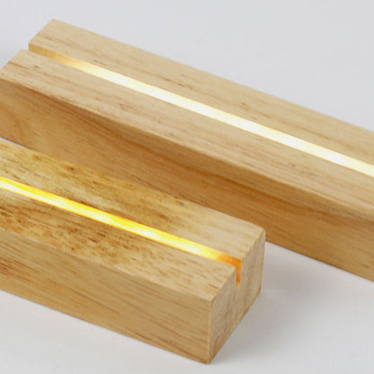Modern Minimalist Water Ripple Wood Acrylic USB LED Table Lamp For Bedroom