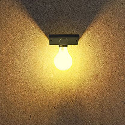 مصباح حائط LED بتصميم عصري بسيط مزود بمستشعر جسم الإنسان ومقاوم للماء مصنوع من مادة التنجستن ABS للاستخدام الخارجي 
