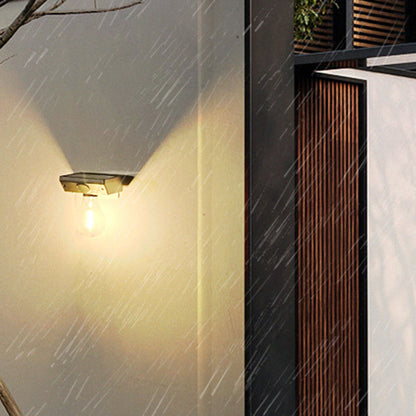 مصباح حائط LED بتصميم عصري بسيط مزود بمستشعر جسم الإنسان ومقاوم للماء مصنوع من مادة التنجستن ABS للاستخدام الخارجي 