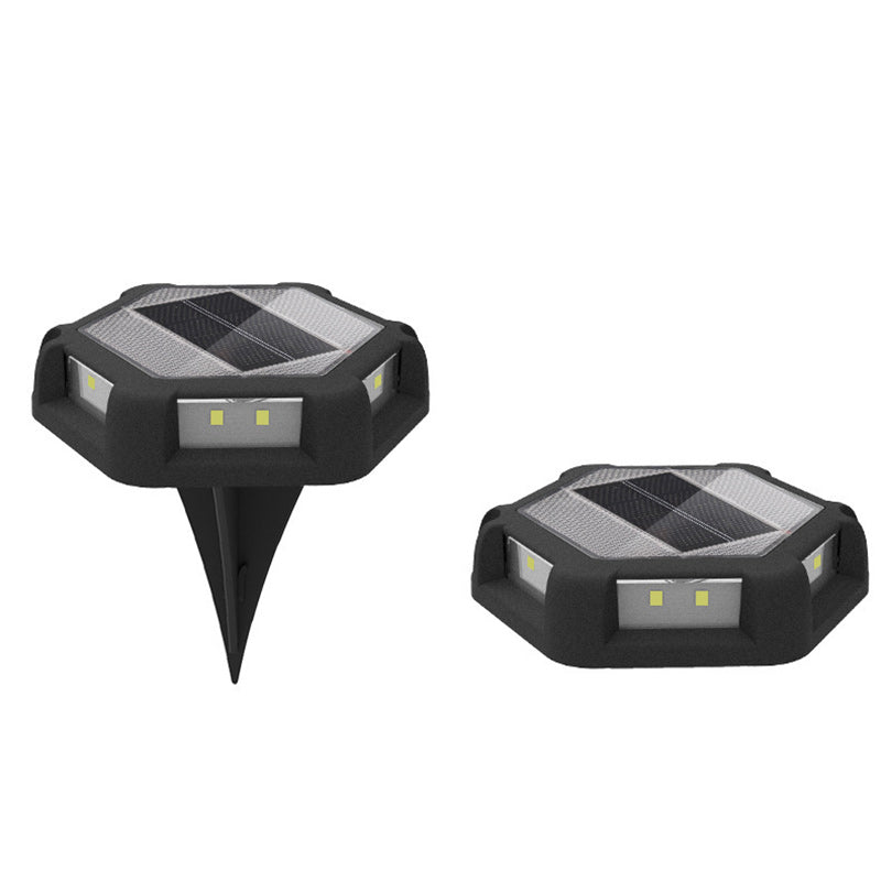 Contemporary Creative Square Aluminum PC Waterproof LED Solar Lawn Insert Light For Outdoor Patio