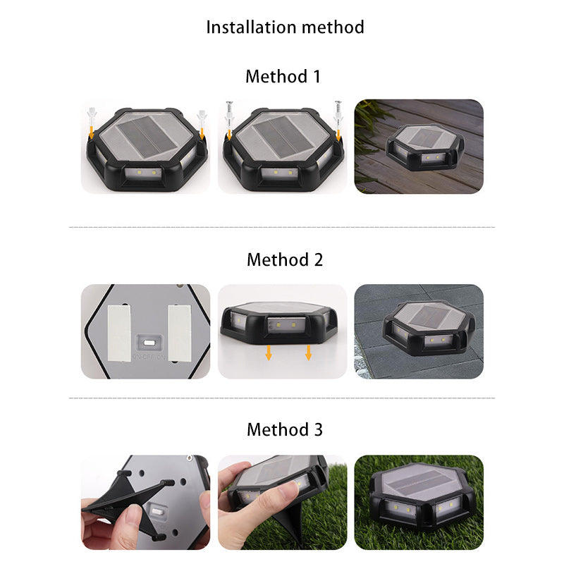 Contemporary Creative Square Aluminum PC Waterproof LED Solar Lawn Insert Light For Outdoor Patio