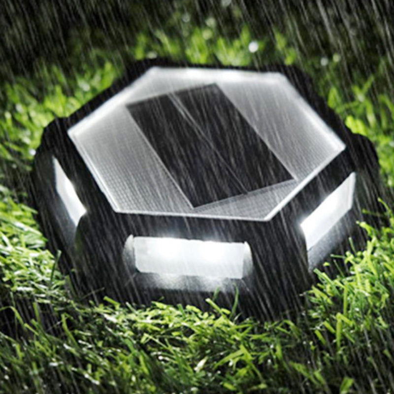 Contemporary Creative Square Aluminum PC Waterproof LED Solar Lawn Insert Light For Outdoor Patio