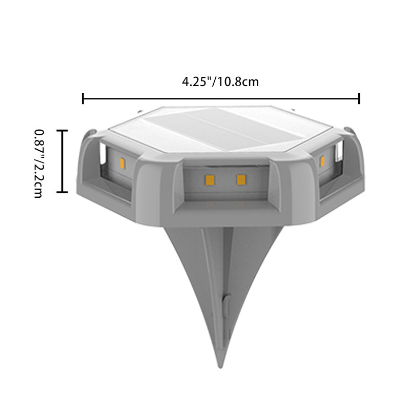 Contemporary Creative Square Aluminum PC Waterproof LED Solar Lawn Insert Light For Outdoor Patio