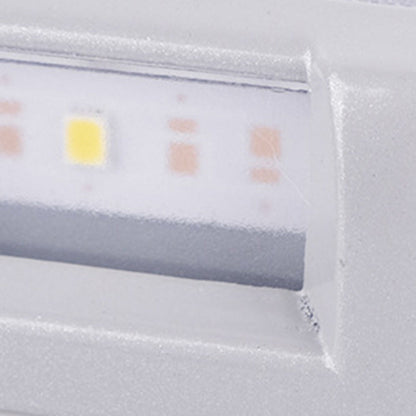Contemporary Creative Square Aluminum PC Waterproof LED Solar Lawn Insert Light For Outdoor Patio