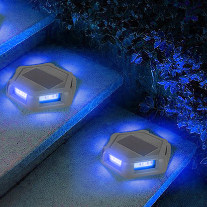 Contemporary Creative Square Aluminum PC Waterproof LED Solar Lawn Insert Light For Outdoor Patio