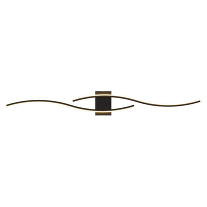 Modern Minimalist Geometric Long Strip Iron Acrylic LED Wall Sconce Lamp For Hallway
