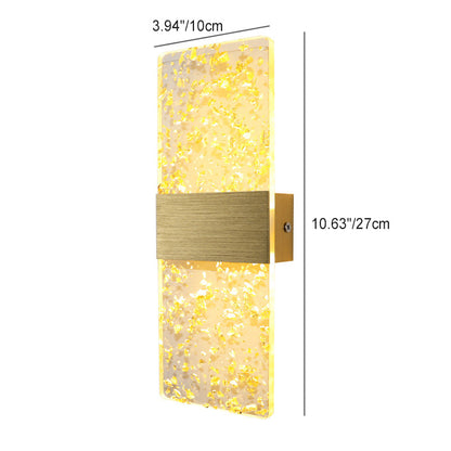 مصباح حائط LED من الألومنيوم الأكريليكي على شكل ريشة سماوية مستطيلة الشكل بتصميم عصري بسيط لغرفة المعيشة