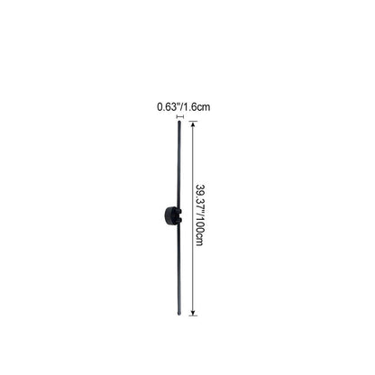 Modern Minimalist Rotatable 270° Black Long Line Aluminum LED Flush Mount Ceiling Light For Hallway