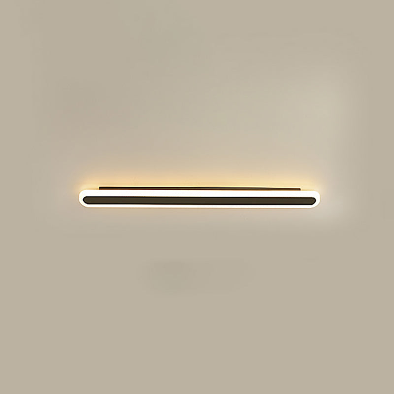 مصباح حائط LED من الأكريليك والحديد المستطيل بتصميم عصري بسيط لغرفة المعيشة