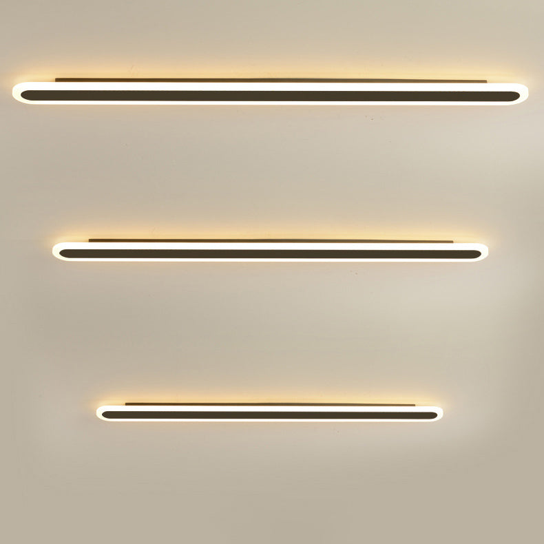 مصباح حائط LED من الأكريليك والحديد المستطيل بتصميم عصري بسيط لغرفة المعيشة
