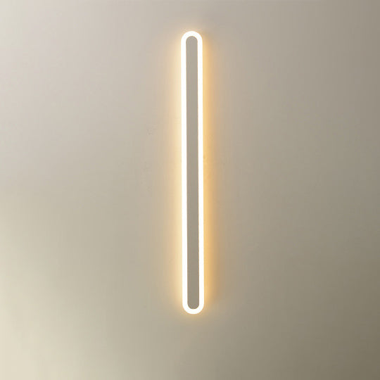 مصباح حائط LED من الأكريليك والحديد المستطيل بتصميم عصري بسيط لغرفة المعيشة