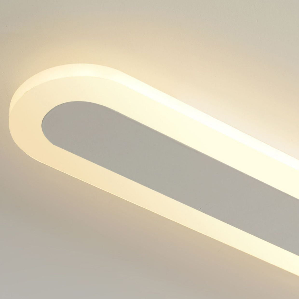 مصباح حائط LED من الأكريليك والحديد المستطيل بتصميم عصري بسيط لغرفة المعيشة