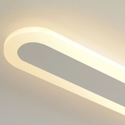 مصباح حائط LED من الأكريليك والحديد المستطيل بتصميم عصري بسيط لغرفة المعيشة