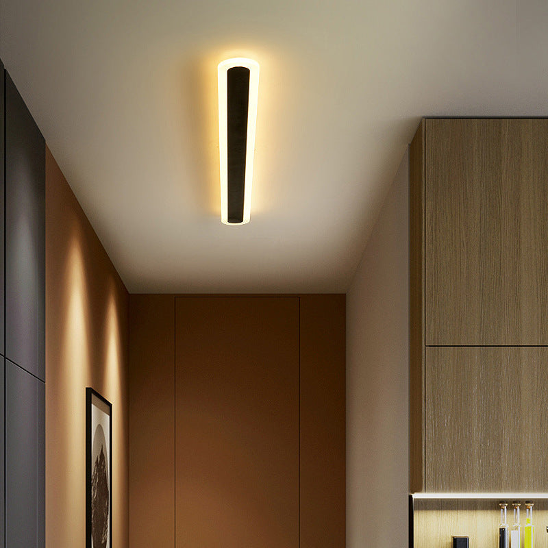 مصباح حائط LED من الأكريليك والحديد المستطيل بتصميم عصري بسيط لغرفة المعيشة