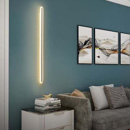 مصباح حائط LED من الأكريليك والحديد المستطيل بتصميم عصري بسيط لغرفة المعيشة